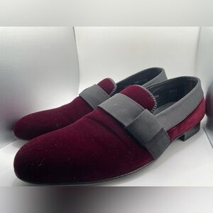 Mezlan Palance Loafers Burgundy Italian - Size 10.5